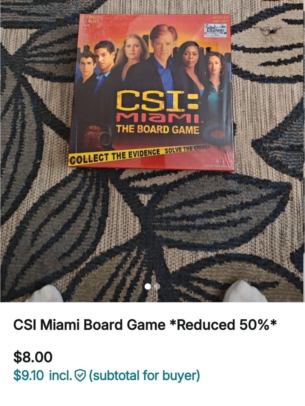 Source Unknown CSI: The Board Game - Black, Green, Blue